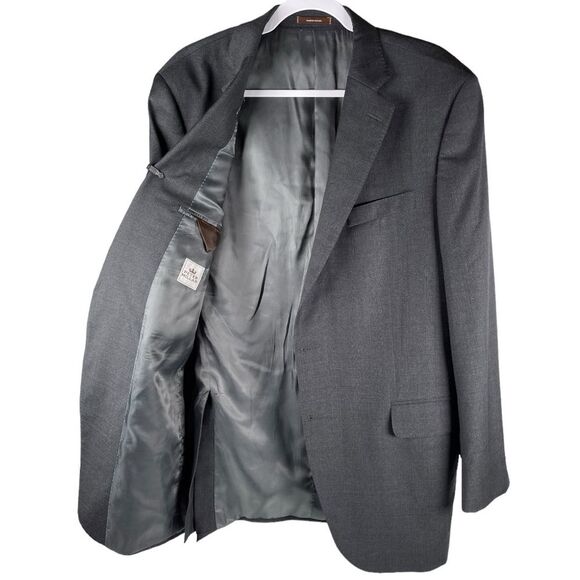Peter Millar charcoal grey wool Sport Coat Blazer Men’s Size 42L - Picture 1 of 9